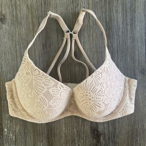 Aerie Sunnie Demi Padded Lace Bra Adjustable